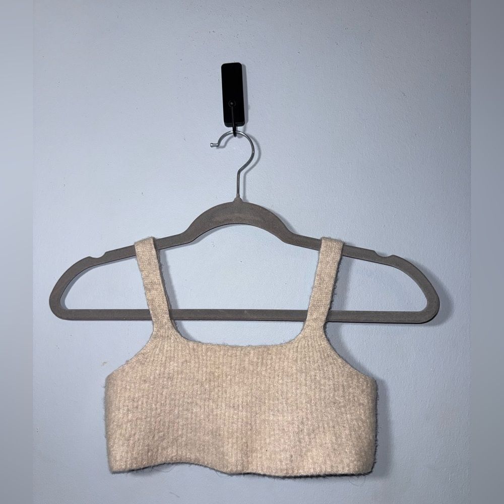 Everlane womens the cozy-stretch cropped wool Yak Tank size Small EUC
